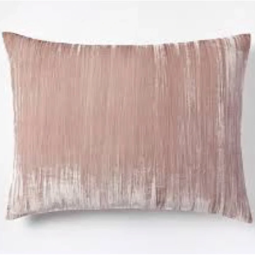 West Elm Blush Pink Velvet Duvet Cover